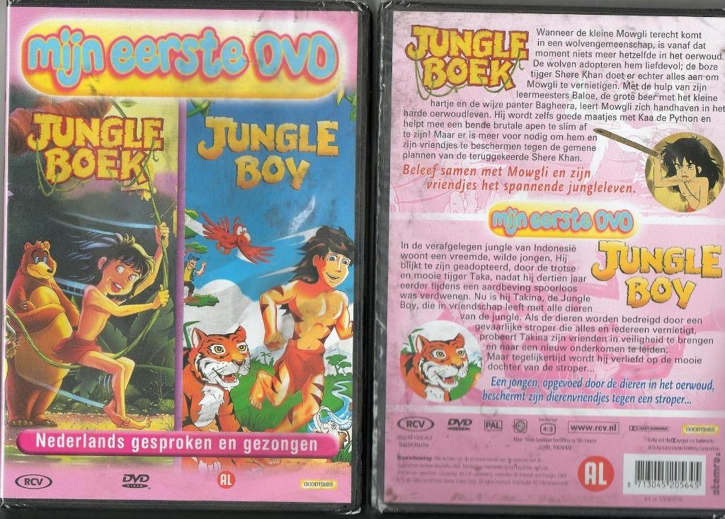 JUNGLE BOEK & JUNGLE BOY 194 KINDER DVD 2 SPROOKJES, Cd's en Dvd's, Dvd's | Tekenfilms en Animatie, Nieuw in verpakking, Ophalen of Verzenden