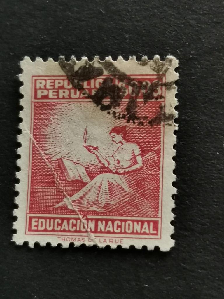 Pérou 1965 - fiscalité - inscription THOMAS DE LA RUE, Enlèvement ou Envoi, Affranchi, Amérique du Sud