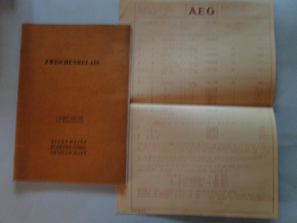 AEG Zwischenrelais 2 Ausgabe,April 1932 mit Preistabellen, Verzenden, Overige typen