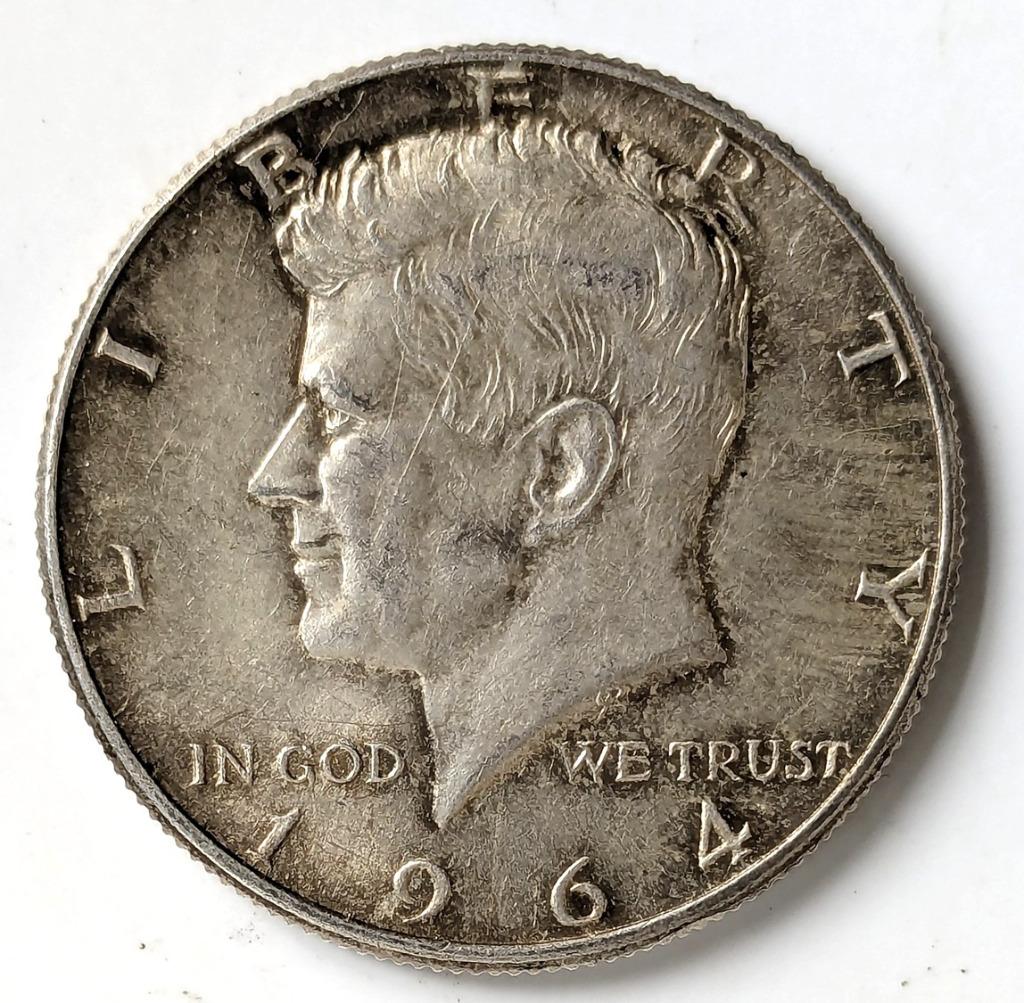 VS-valuta: 1/2 $1964 - zilver, Ophalen of Verzenden, Noord-Amerika, Losse munt, Zilver