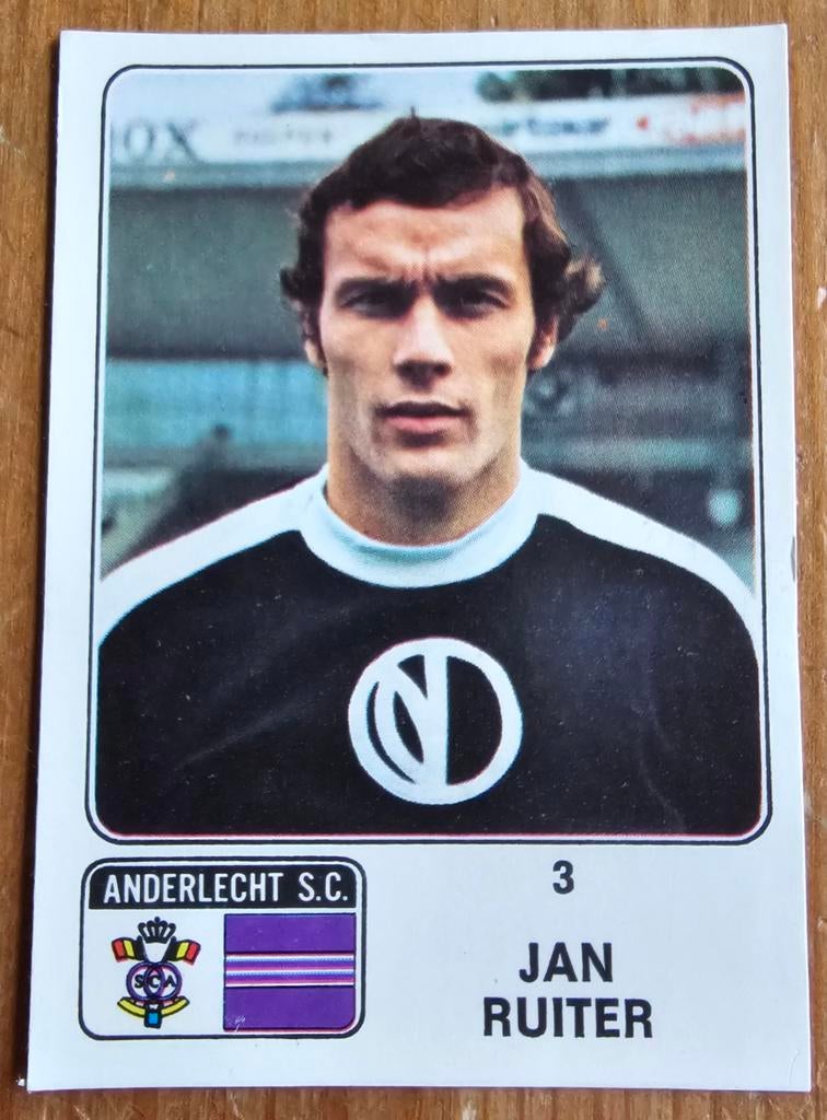 Panini Football 73-74 nr 3 Jan Ruiter Anderlecht ongebruikt!, Verzenden, Zo goed als nieuw, Sticker