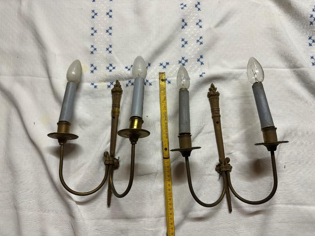 antieke wandlampen franse stijl, Antiek en Kunst, Ophalen of Verzenden