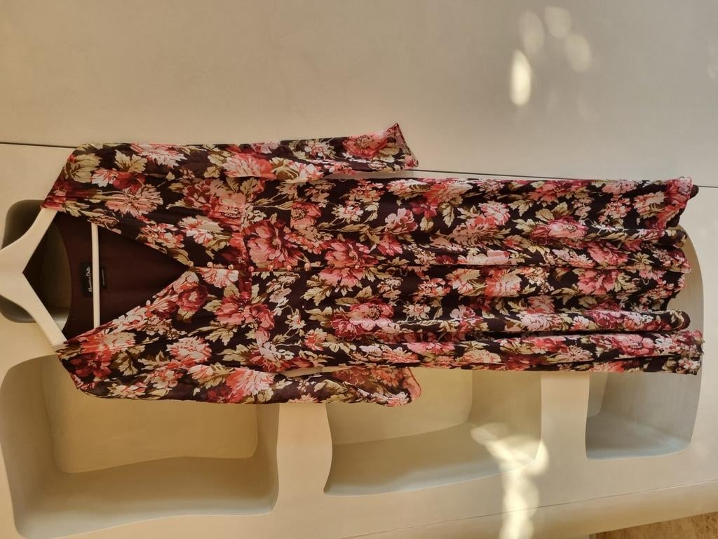 Robe longue Massimo Dutti taille 42/XL, Taille 42/44 (L), Rose, Comme neuf, Sous le genou