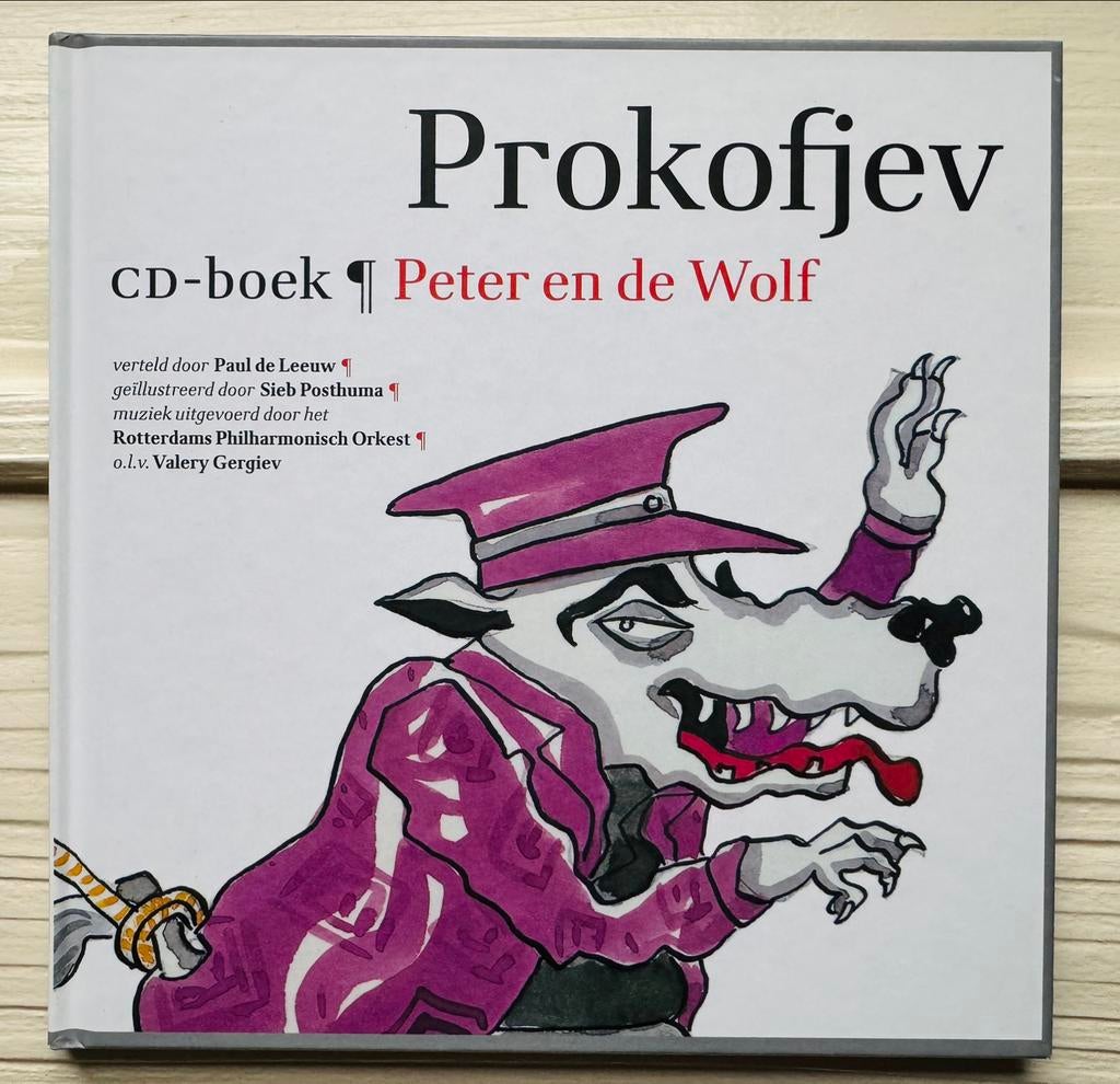 CD-boek: Sergej Prokofjev - Peter en de wolf, Boeken, Ophalen of Verzenden, Sergej Prokofjev