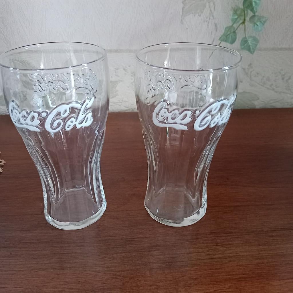 2 verres à coca cola vintage, Enlèvement, Comme neuf