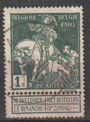 Belgique 1910 n 88, Timbres & Monnaies, Envoi, Affranchi