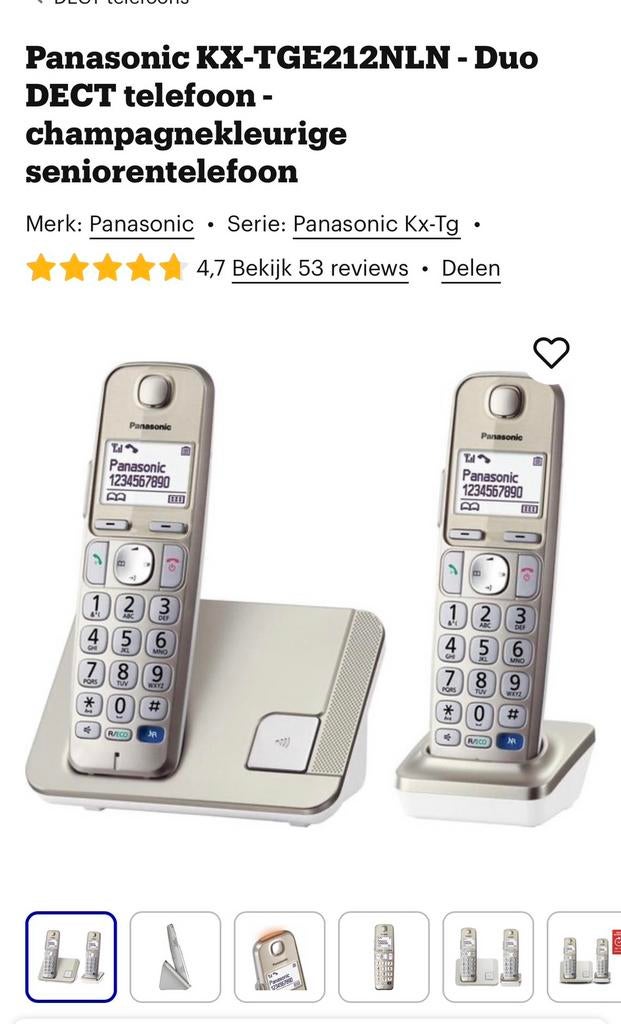 Panasonic huistelefoon, Telecommunicatie, Ophalen, Zo goed als nieuw
