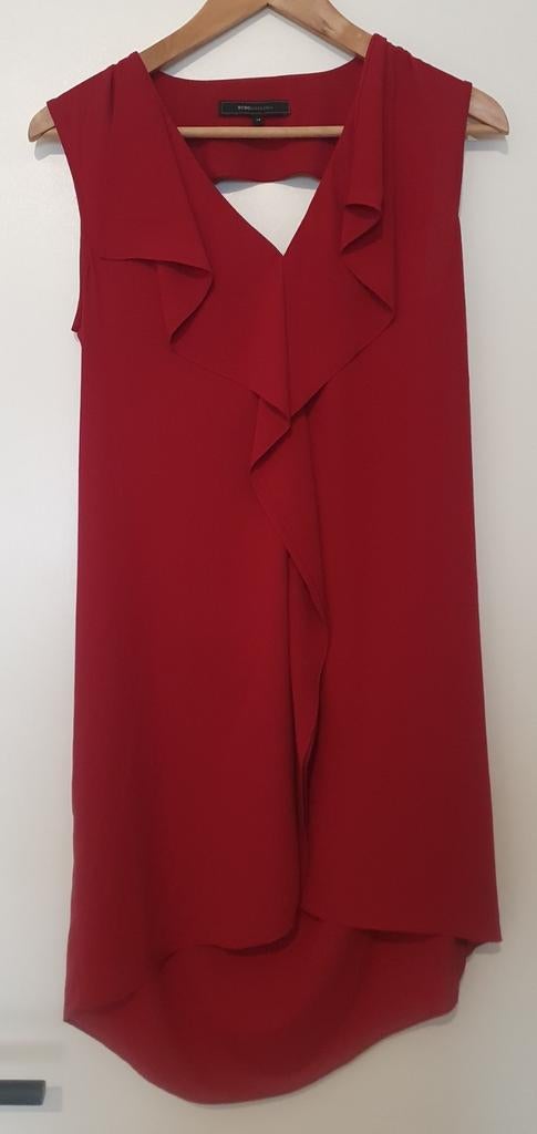 Mini-robe bordeaux BCBGMaxAzria, Enlèvement ou Envoi, Taille 34 (XS) ou plus petite, Rouge, Sans manches