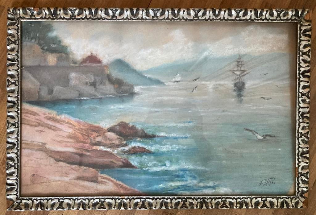 Schilderij van schilder Remy uit 1935, Antiek en Kunst, Kunst | Schilderijen | Klassiek, Ophalen