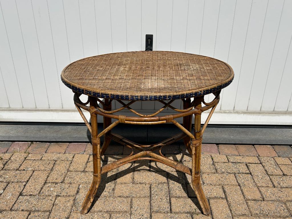 Tafel van rotan en bamboe, Antiek en Kunst, Ophalen