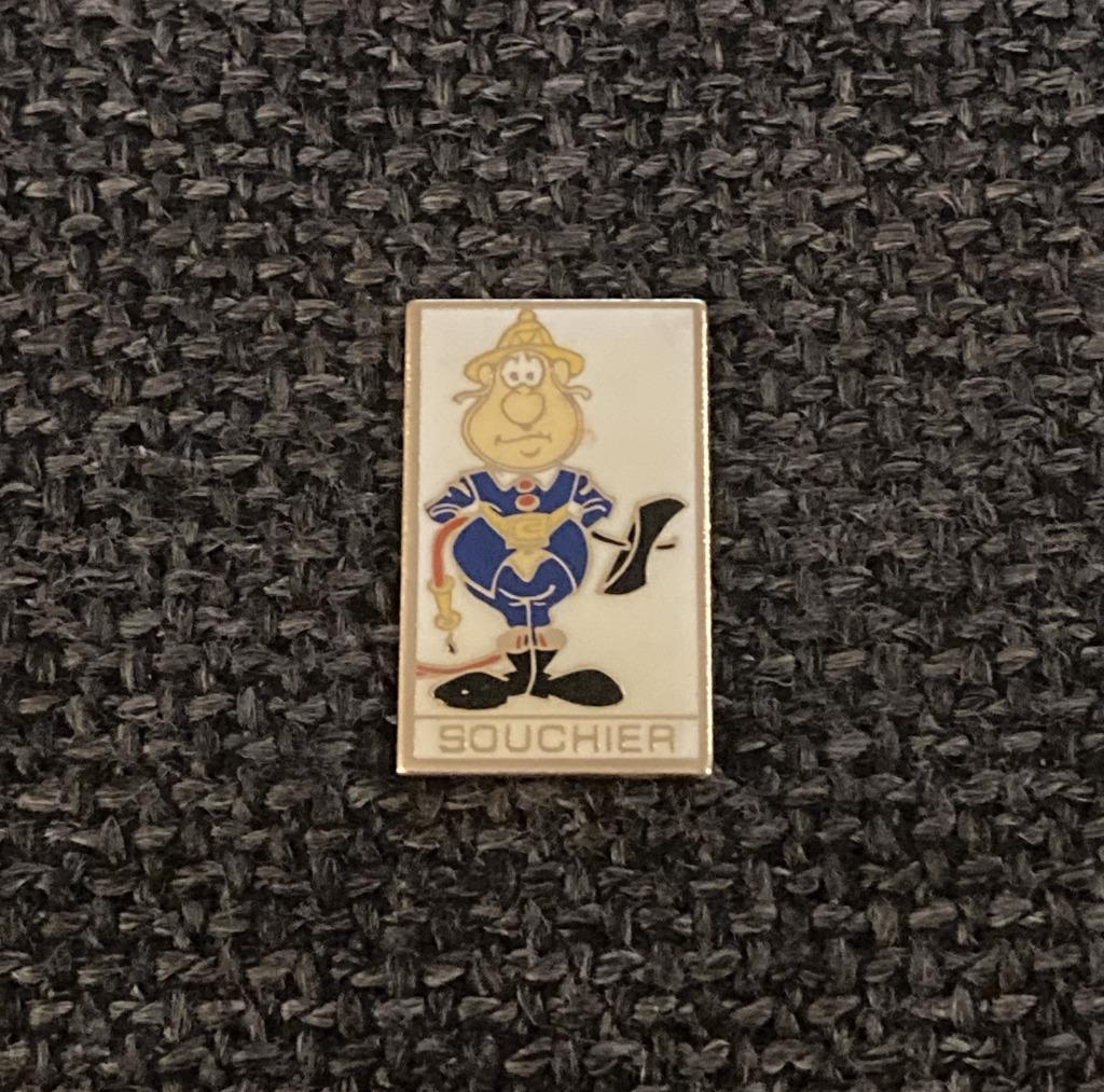 PIN - SOUCHIER - SAPEURS - POMPIERS - BRANDWEER, Collections, Envoi, Utilisé, Autres sujets/thèmes, Insigne ou Pin's