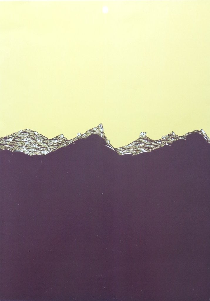JAVIER DE RIBA / WINE / DIGITAL PRINT / 43x31cm / STEMPEL, Enlèvement ou Envoi