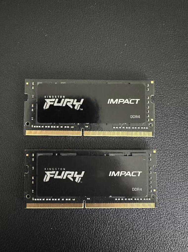 64GB (2x32GB) DDR4 Sodimm Kingston Fury impact, DDR4, Enlèvement, Utilisé, 64 GB