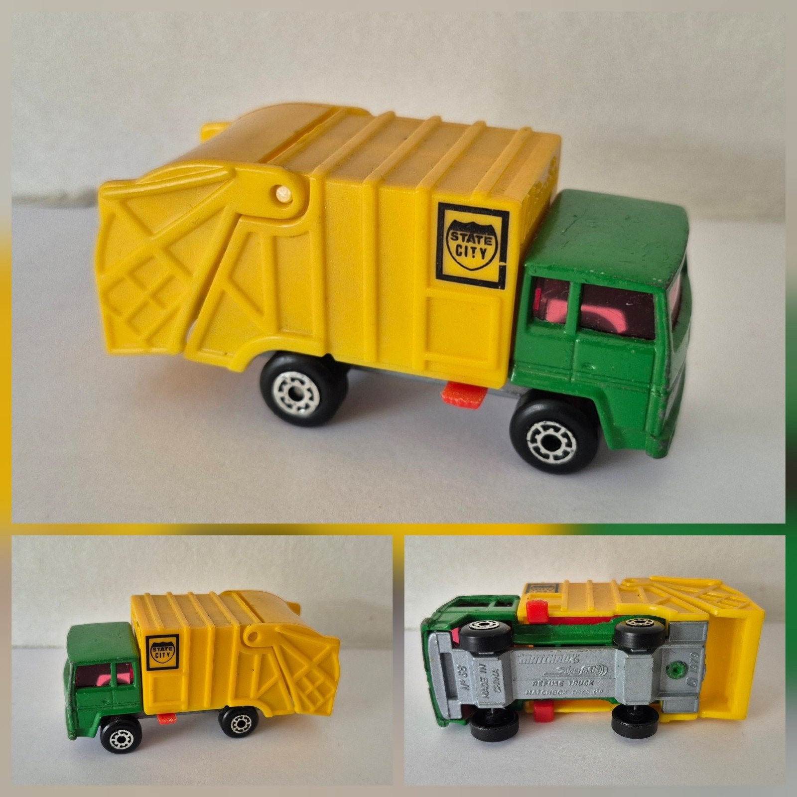 Matchbox 36-D 1980 Refuse Truck (green), Ophalen of Verzenden, Zo goed als nieuw, Bus of Vrachtwagen