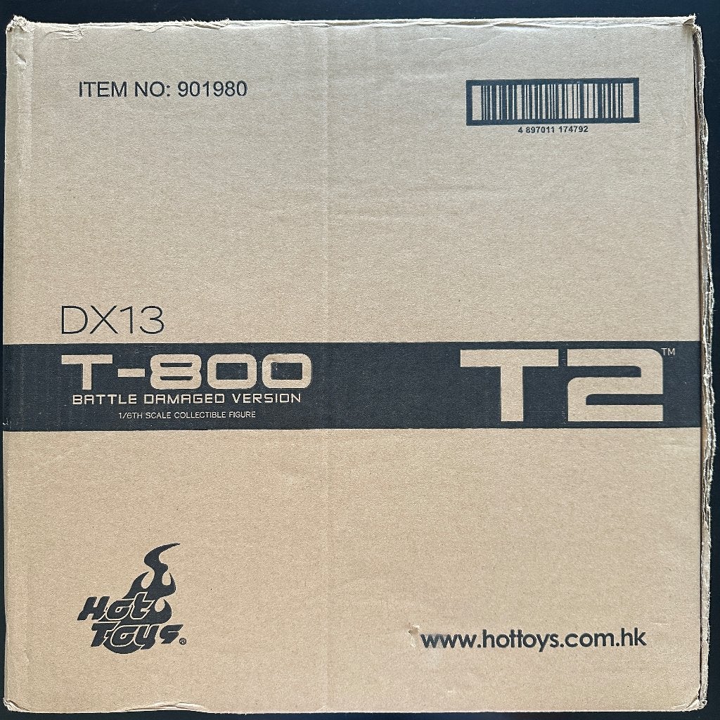Terminator 2 T-800 Hot Toys DX-13 Battle Damaged item 901980, Enlèvement ou Envoi, Comme neuf