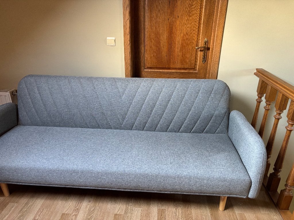 Zetel, Huis en Inrichting, Zetels | Zetels, Ophalen, Driepersoons, Zo goed als nieuw, Rechte bank