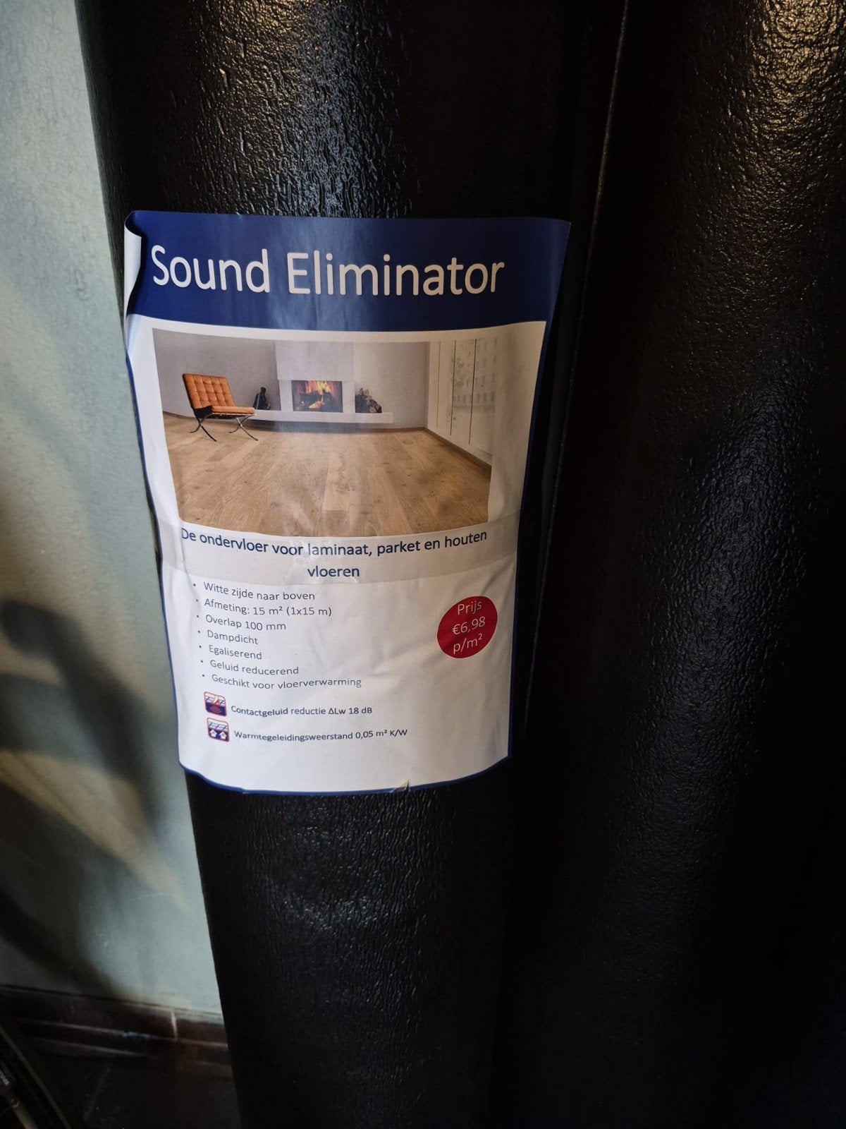 sound eliminatie ondervloer voor laminaat/parket 60m², Ophalen, Overige typen, Nieuw, 10 m² of meer