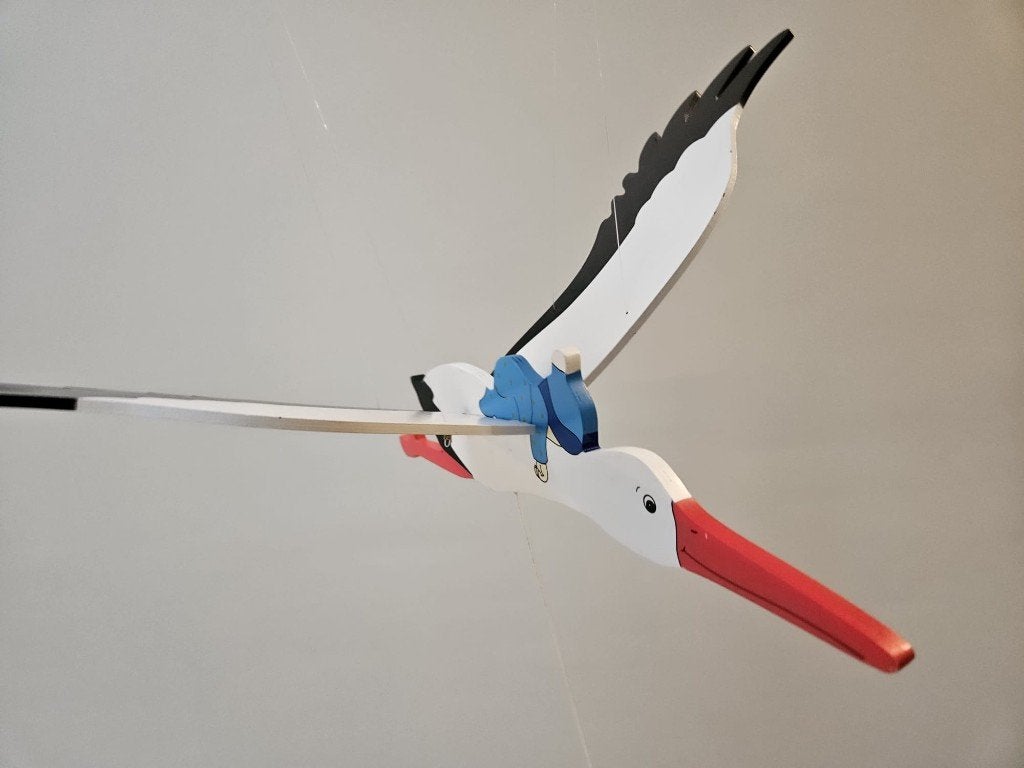 mobiel voor kinderkamer - jongen op een ooienvaar, Ophalen, Overige merken, Handgemaakt, Zo goed als nieuw