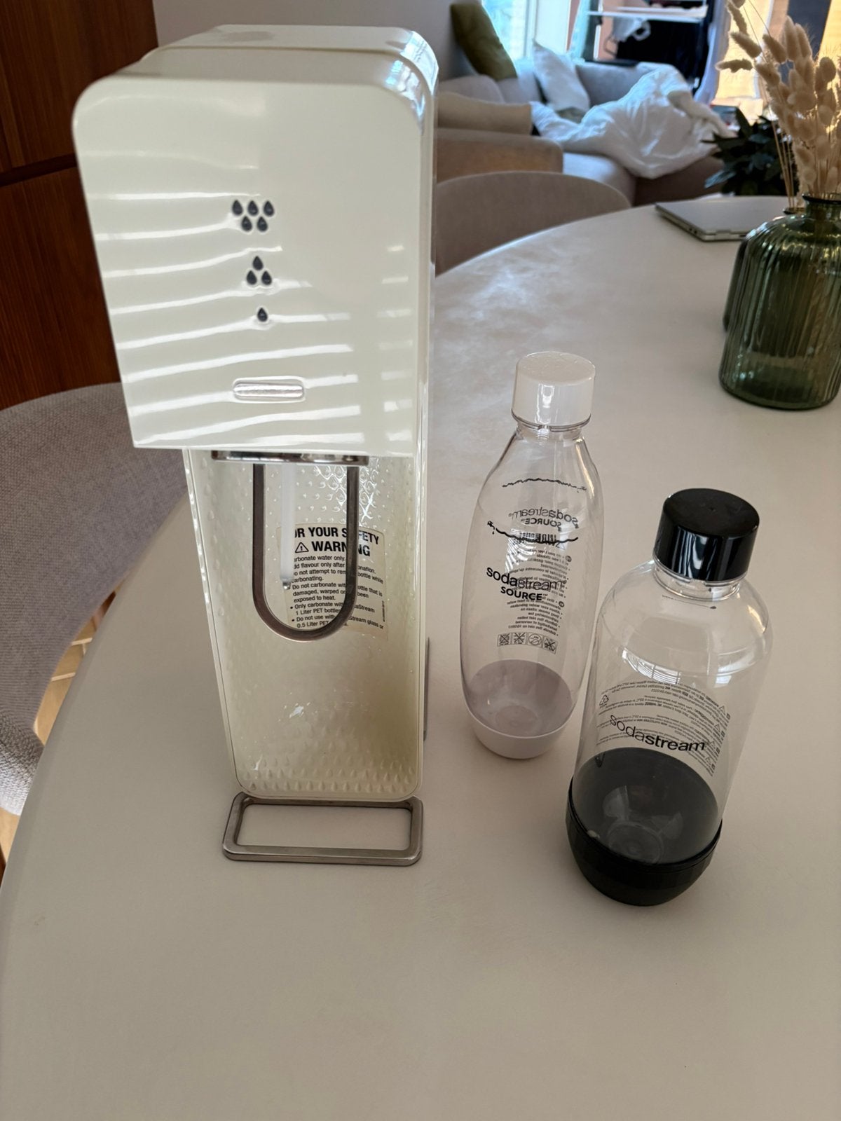 Sodastream, Ophalen, Gebruikt