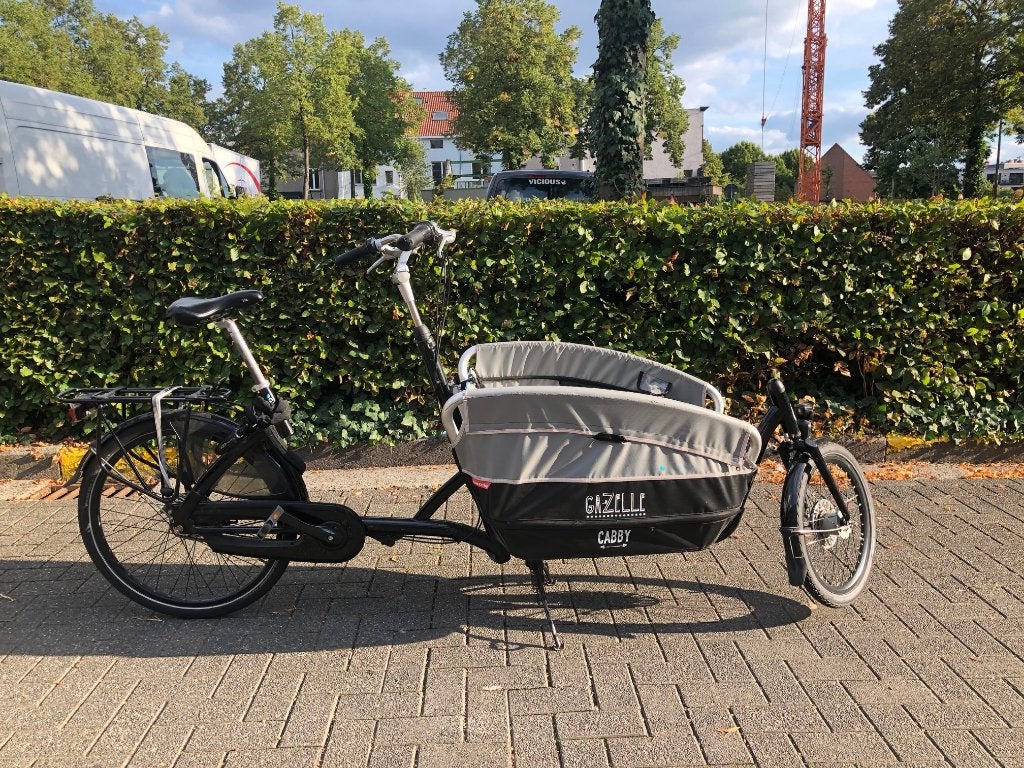 Gazelle cabby bakfiets met accessoires, Fietsen en Brommers, Fietsen | Bakfietsen, Ophalen, Gebruikt, 2 kinderen, Huif