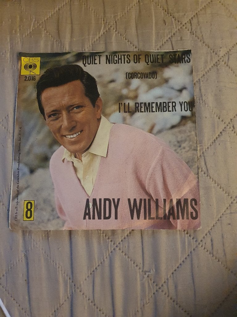 S - Andy Williams – I'll Remember You - 1965, Cd's en Dvd's, 7 inch, Ophalen of Verzenden, Zo goed als nieuw, EP