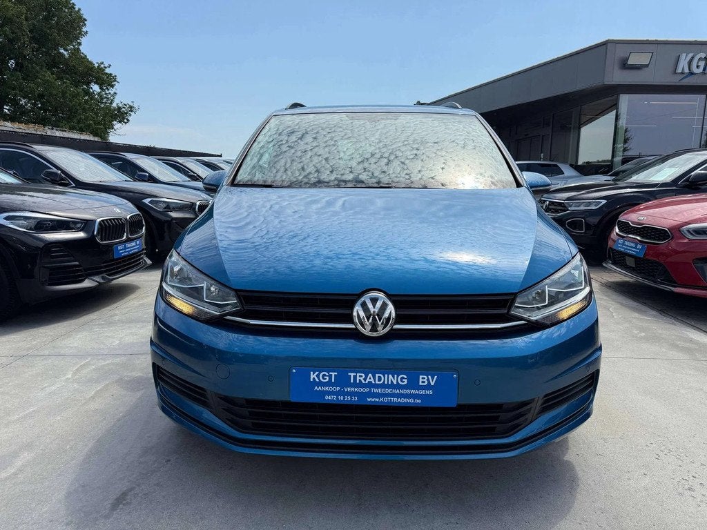 Volkswagen Touran 1.5 TSI 150PK 7 ZETELS NAVIGATIE BLUETOOTH, Auto's, Stof, 4 cilinders, Blauw, Handgeschakeld