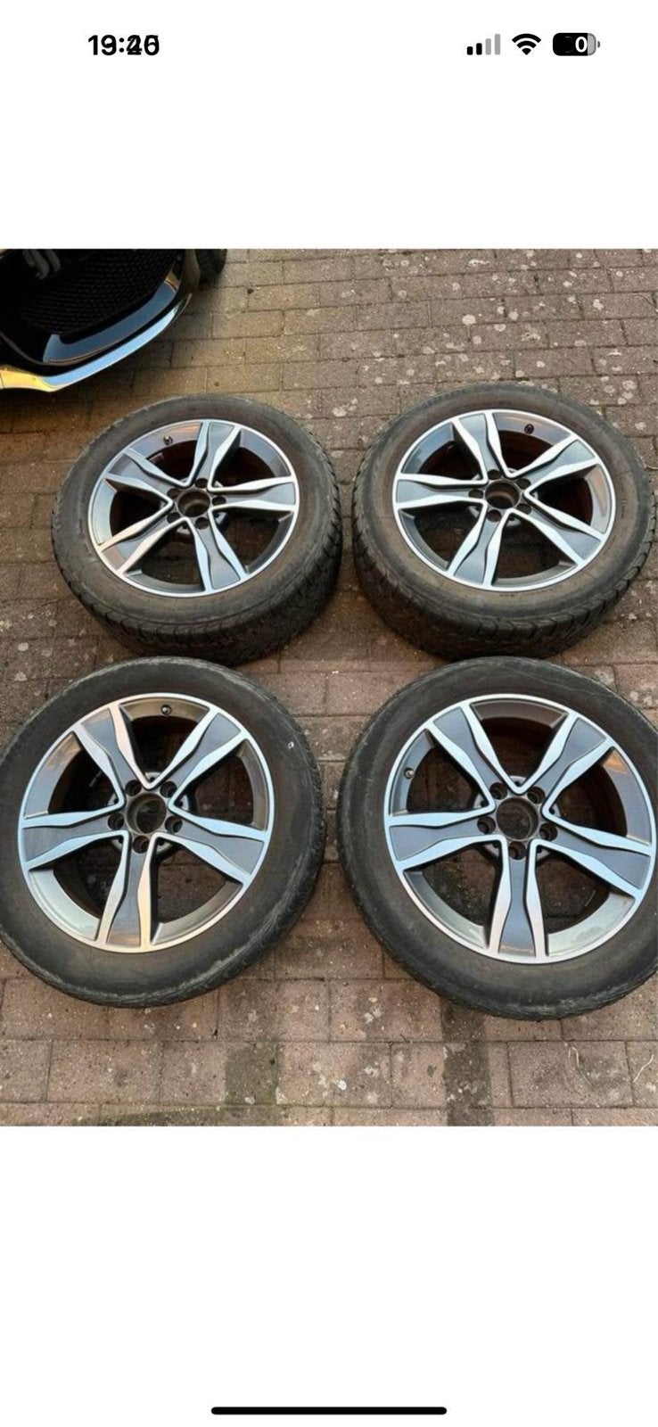 Velgen met winterbanden mercedes C klasse, Auto-onderdelen, Ophalen, Winterbanden, Band(en)