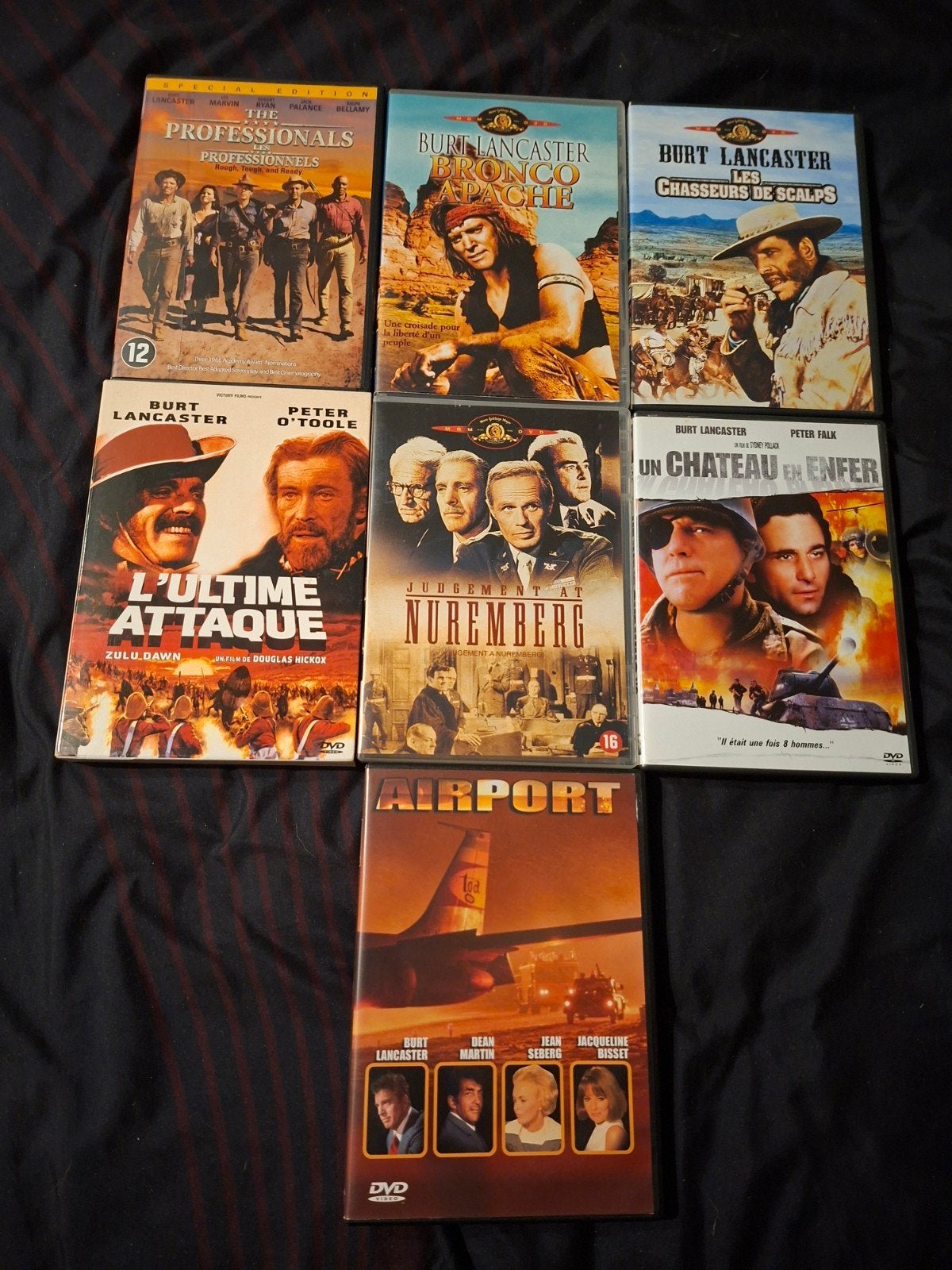 A vendre en dvd liste évolutive Burt Lancaster, Action, Enlèvement ou Envoi, Comme neuf, Comprend un boîtier