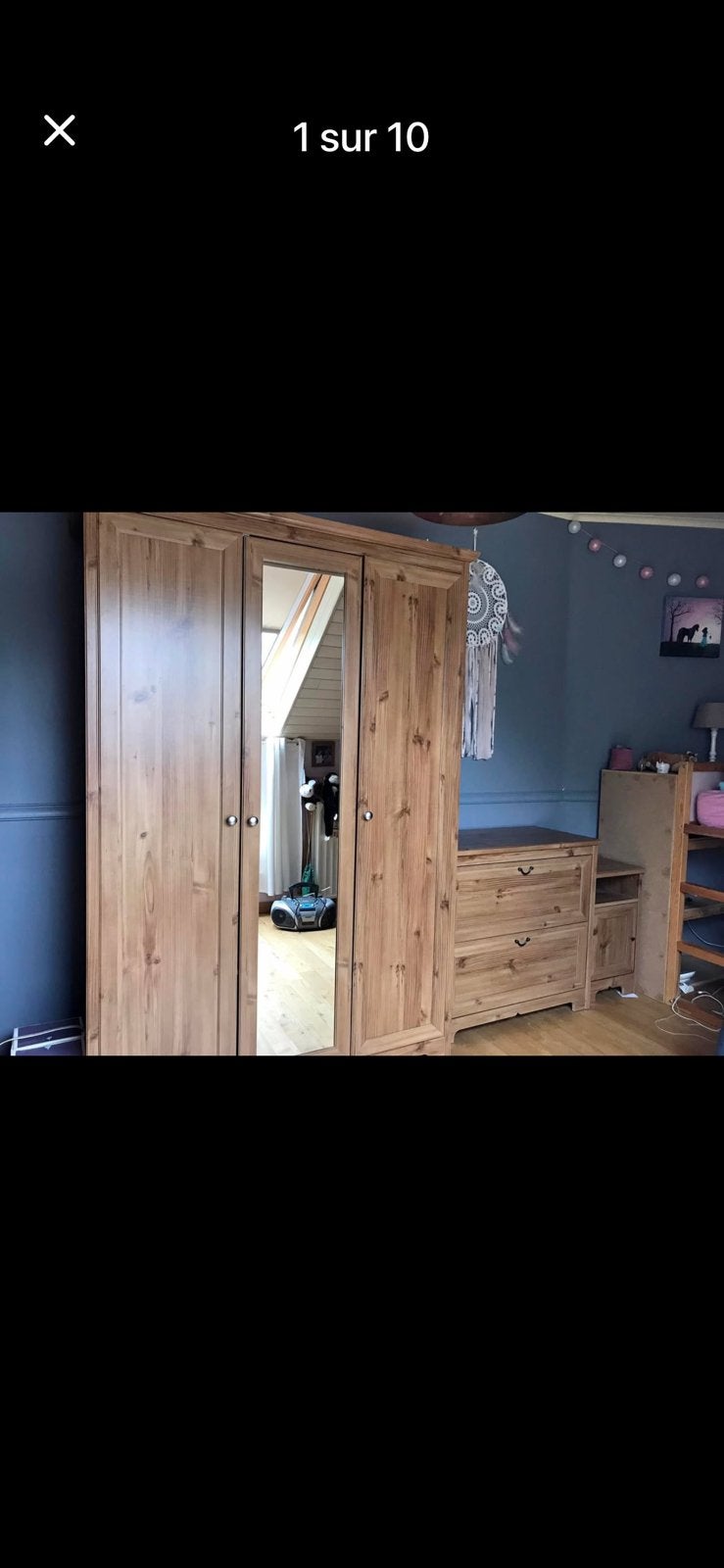 Garde robes, commode, table de nuit, Enlèvement, Utilisé