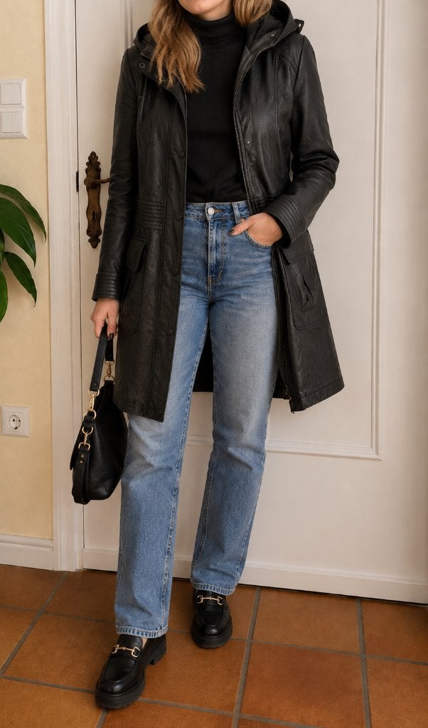 Veste en cuir Giovanni taille 36/38, Vêtements | Femmes, Vestes | Hiver, Taille 38/40 (M), Enlèvement ou Envoi, Giovanni, Porté