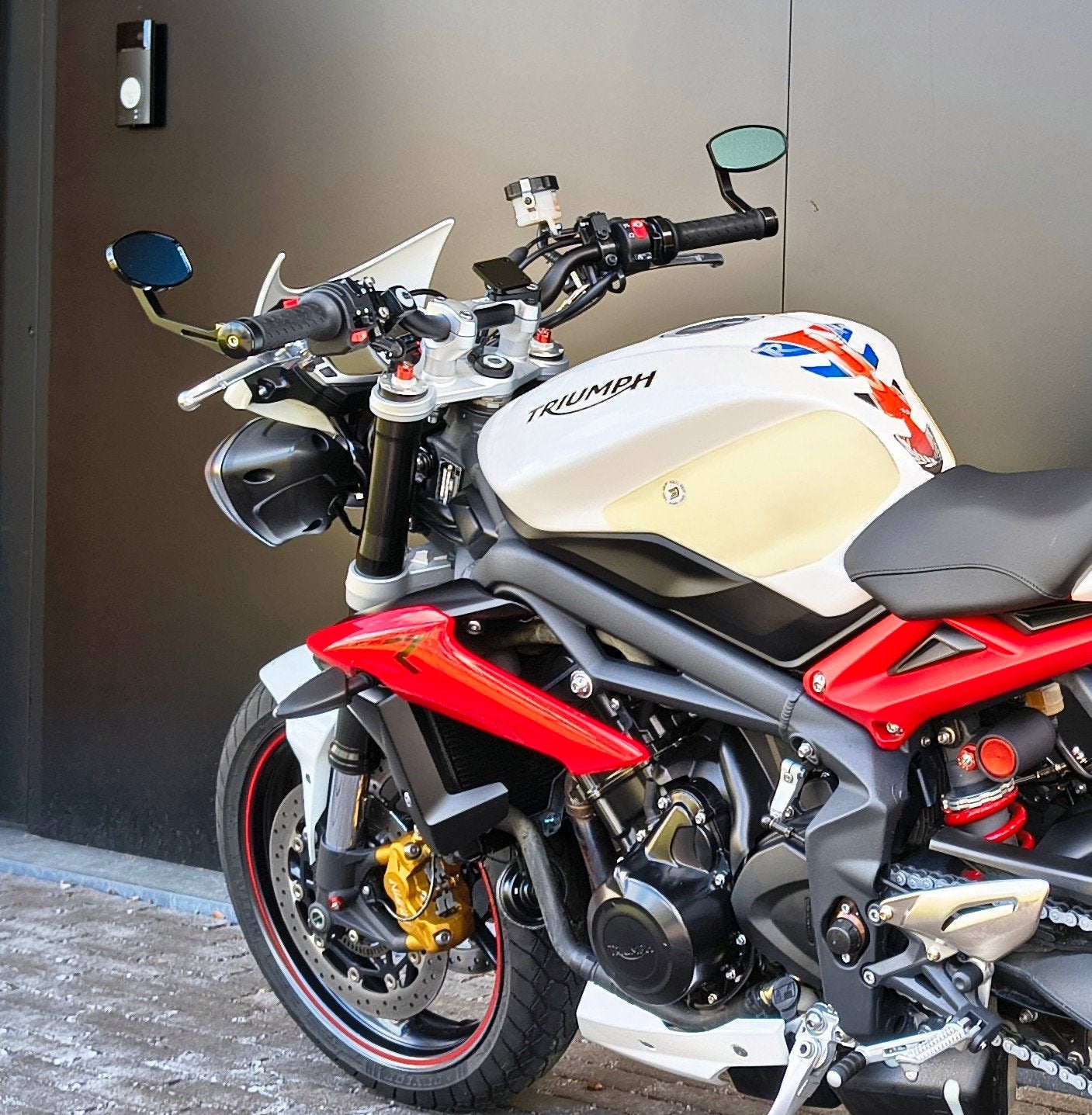 Bar end spiegels Triumph Street Triple 675 (2013 -2016), Motoren, Accessoires | Overige, Ophalen of Verzenden