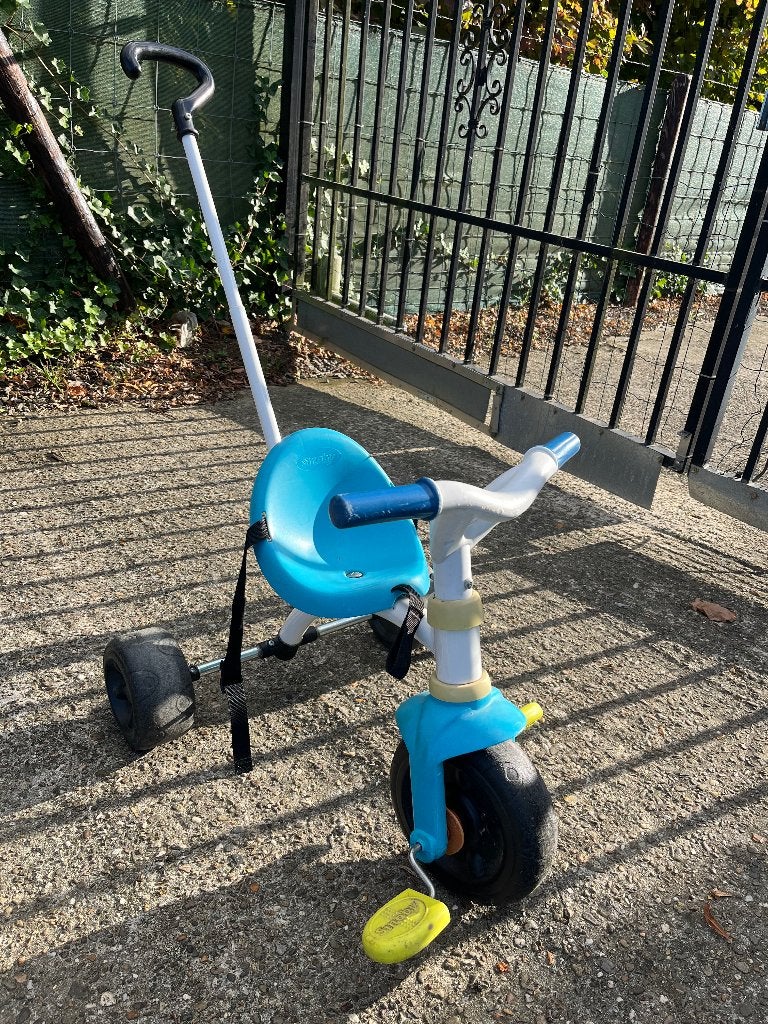 Driewieler smoby, Fietsen en Brommers, Ophalen, Gebruikt, Smoby, Duwstang