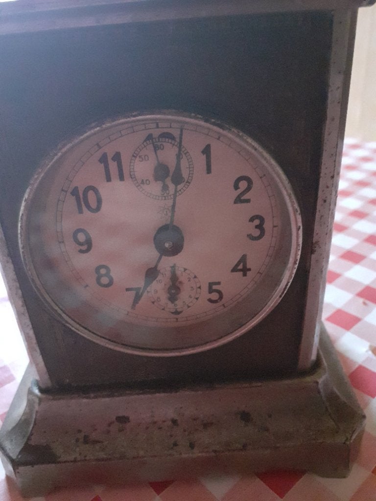 Tafelklokje met sleuteltje, Antiek en Kunst, Ophalen of Verzenden