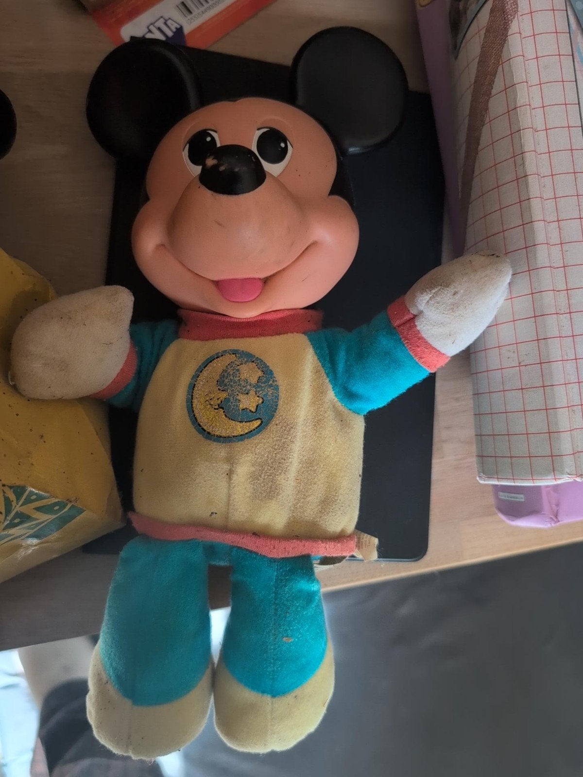 vintage Mickey mouse, Verzamelen, Ophalen of Verzenden, Mickey Mouse, Knuffel