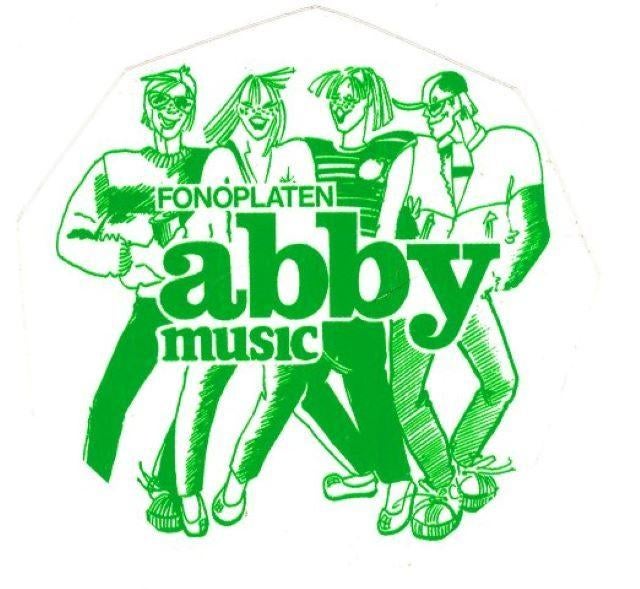(m104) Abby Music Fonoplaten, promotiesticker, Verzenden, Gebruikt