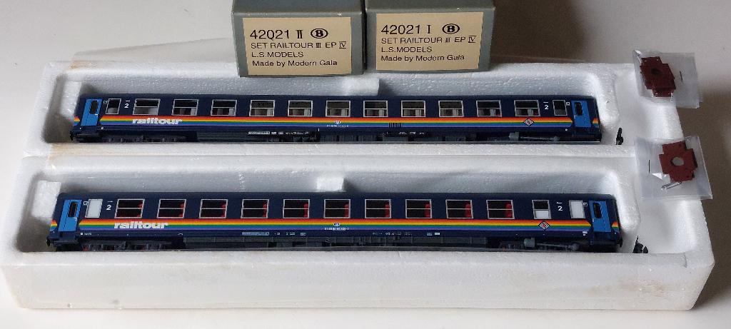 SNCB/NMBS  LS MODELS SET RAILTOUR II*HO*DC*N 42021.I.II, Autres marques, Analogique, Set de Trains, Envoi