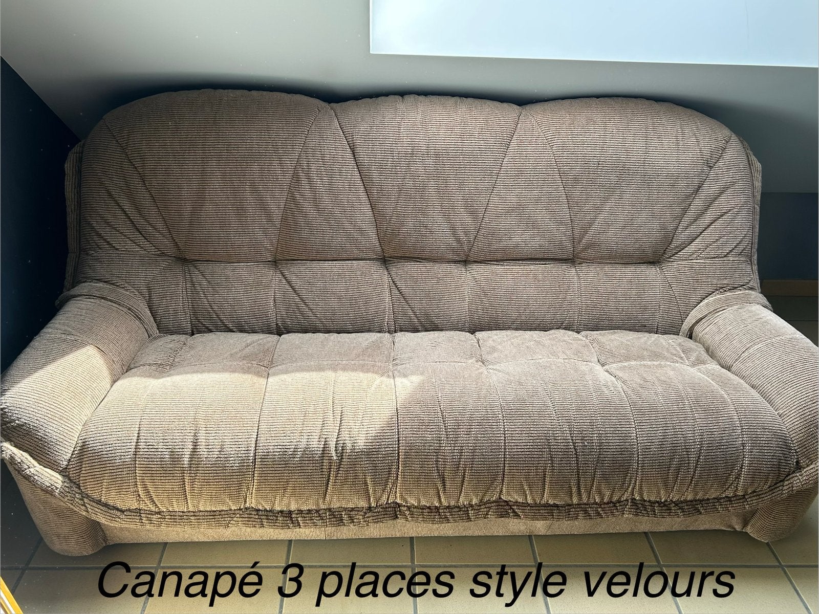 Canapé, 200 à 250 cm, Banc droit, Contemporain, Enlèvement