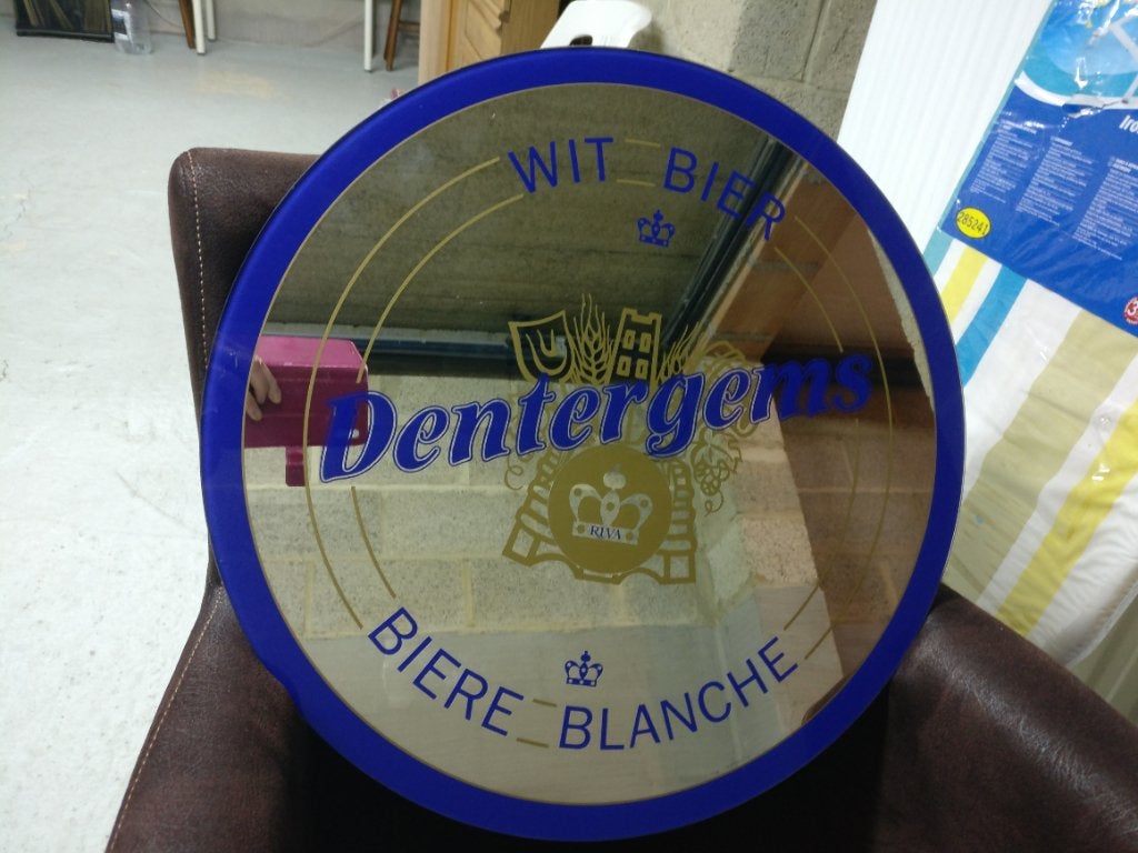 Glazen reclame bord, Ophalen