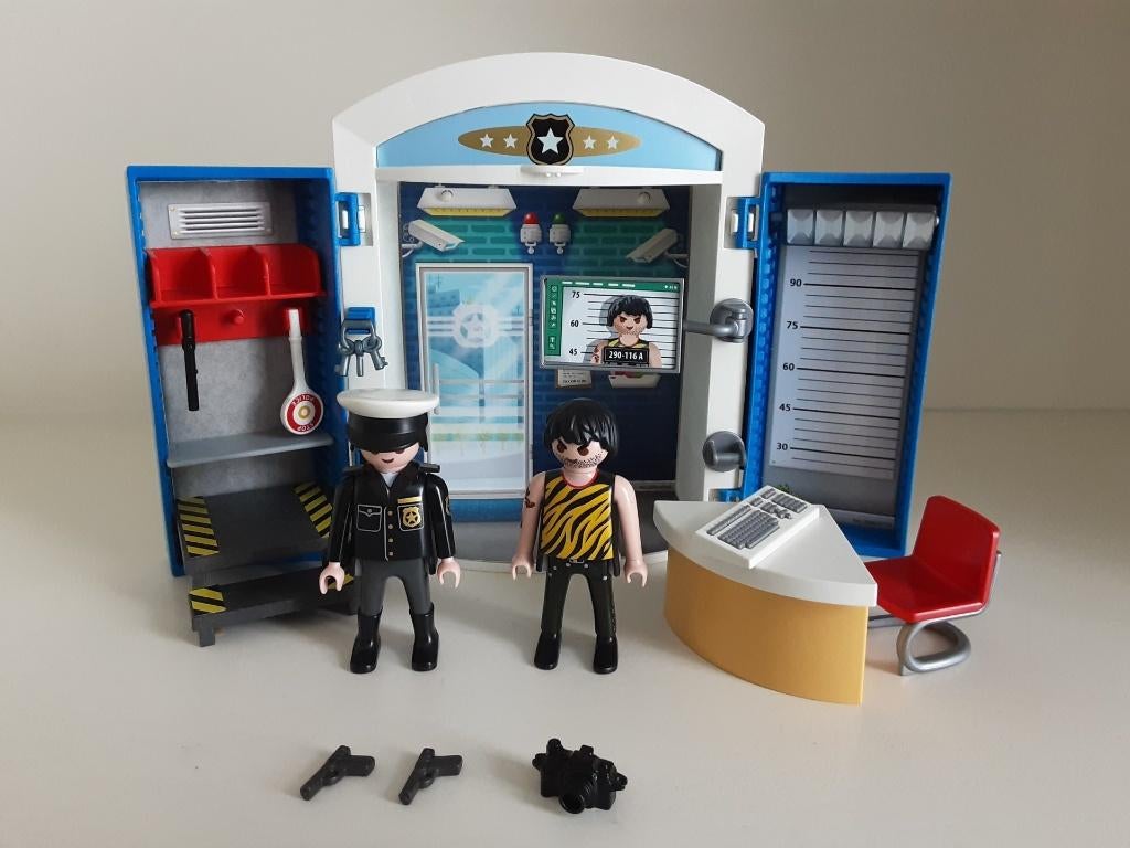 PLaymobil meeneem politiekantoor - compleet, Kinderen en Baby's, Speelgoed | Playmobil, Ophalen of Verzenden, Zo goed als nieuw