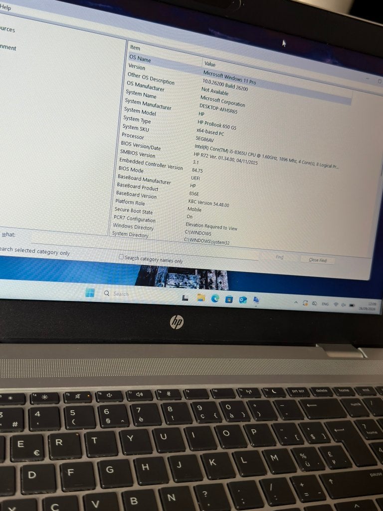 HP ProBook 650 G5 - i5-8365U - 256GB opslag, Ophalen, 15 inch, Minder dan 2 Ghz, Zo goed als nieuw
