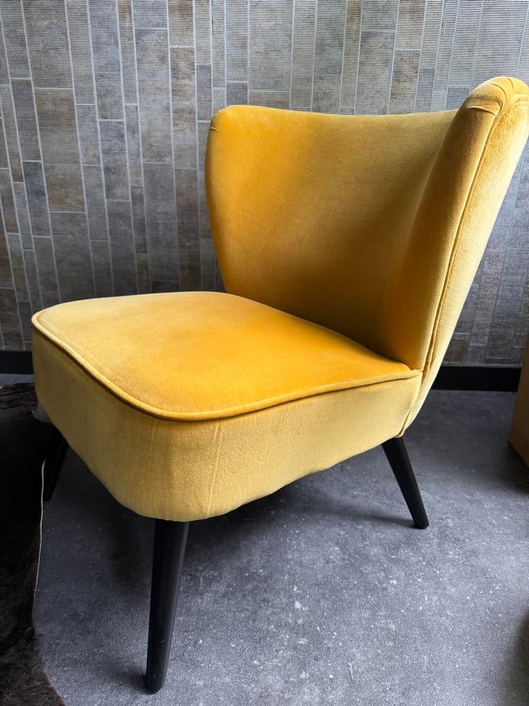 2 fauteuils en velours, Maison & Meubles, Fauteuils, Comme neuf, Enlèvement