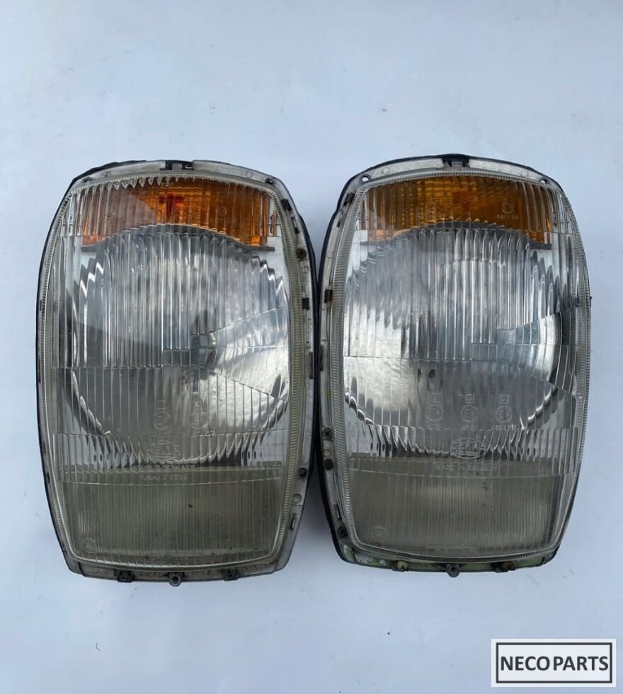 MERCEDES BENZ W115 W114 KOPLAMP KOPLAMPEN HELLA KOPLAMP, Gebruikt, -, Ophalen of Verzenden, Bumper