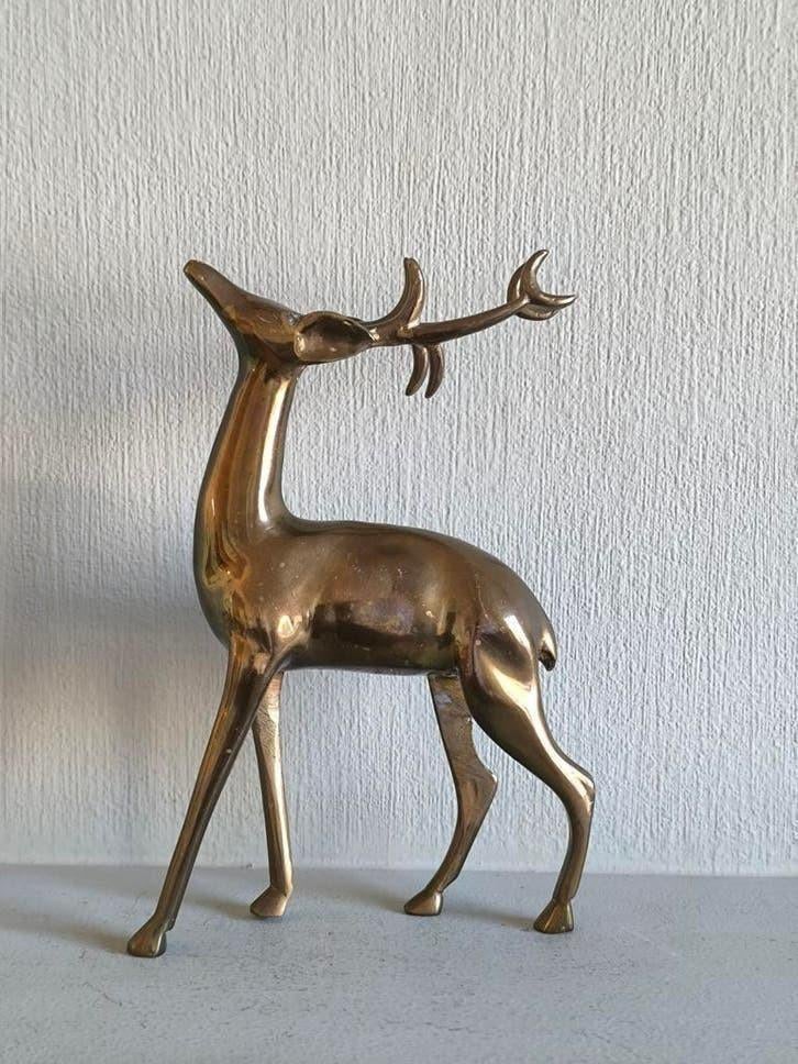 Zwaar decoratief hertenbeeld, Ophalen of Verzenden