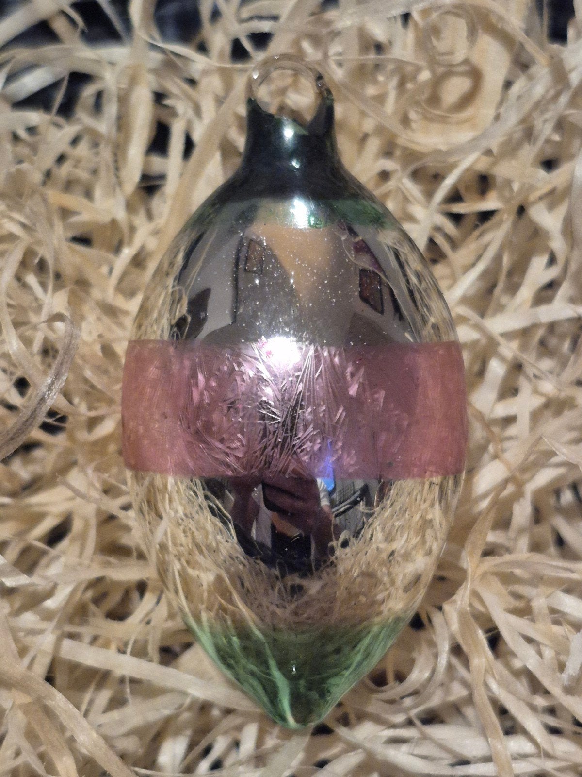 Ajeko antieke kerstbal, Ophalen of Verzenden, Gebruikt