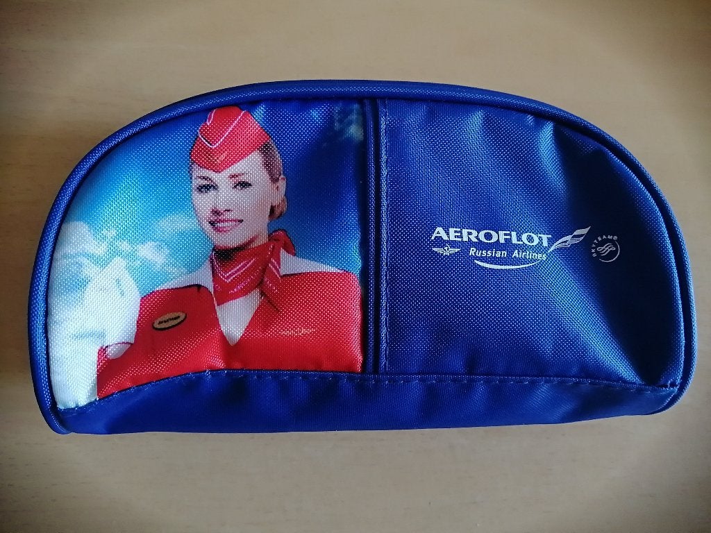 Russian Airlines,  trousse de toilette de classe affaires, Verzamelen, Luchtvaart en Vliegtuigspotten, Zo goed als nieuw, Ophalen of Verzenden