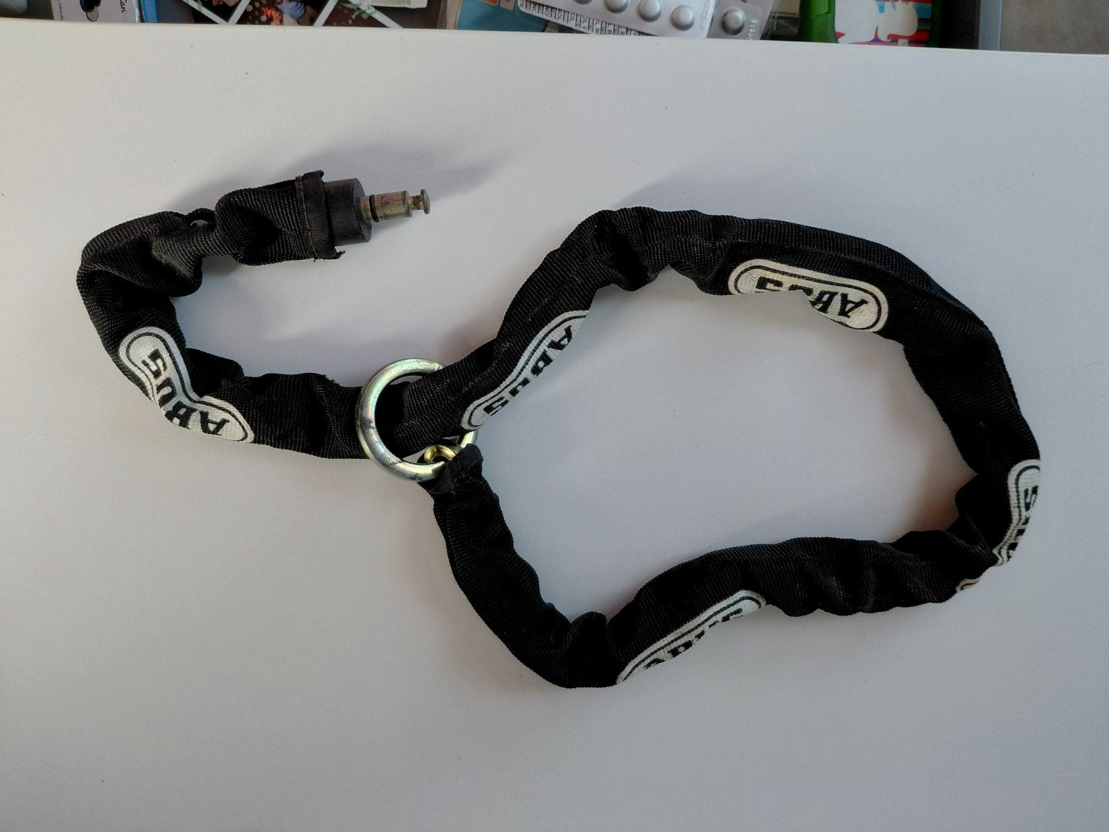 ketting voor abus-slot, lengte 1 meter., Ophalen of Verzenden, Zo goed als nieuw, Kettingslot