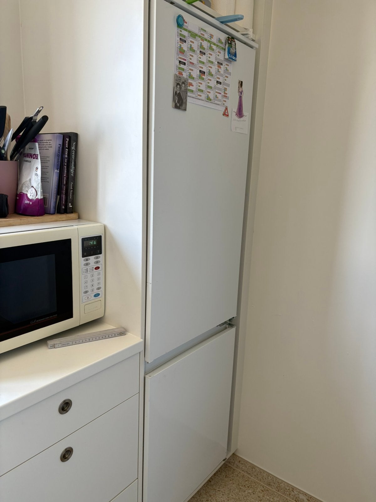 Inbouw koelkast met vriezer zanussi, Electroménager, Réfrigérateurs & Frigos, 160 cm ou plus, Enlèvement, Utilisé, 200 litres ou plus
