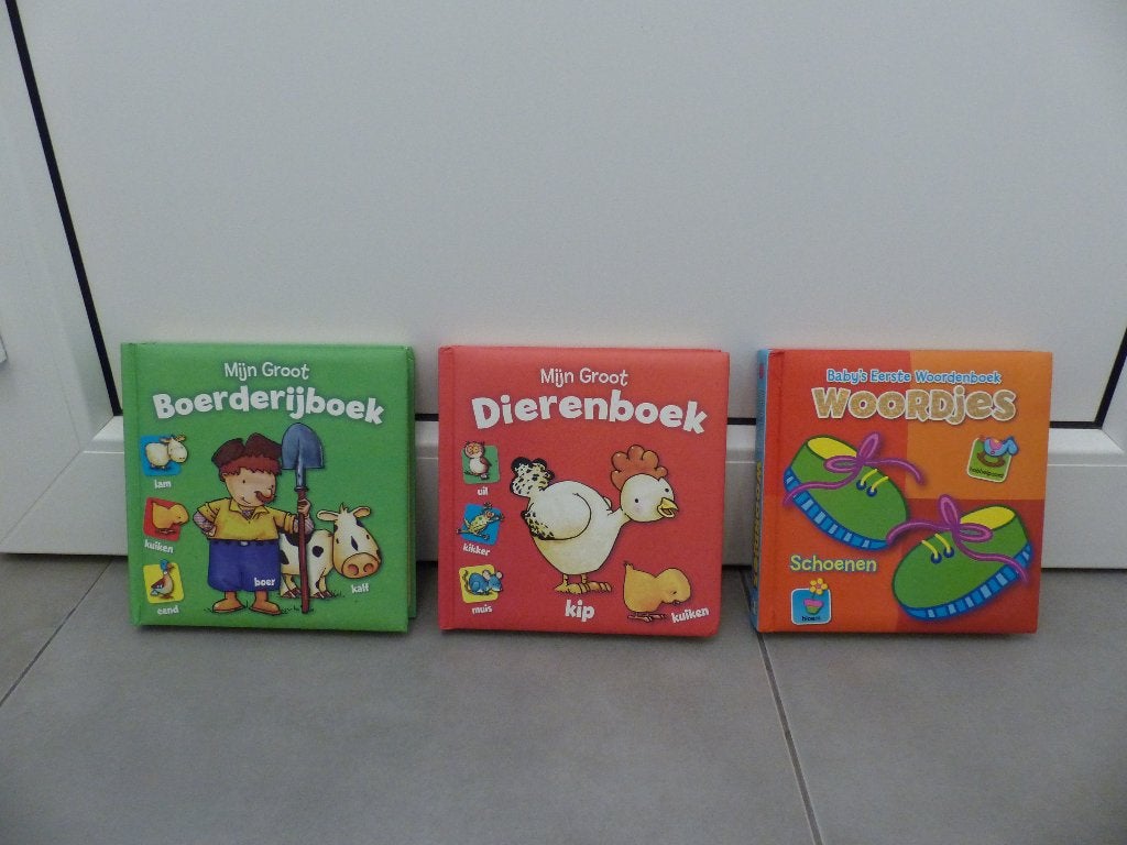 3 leuke kinderboekjes - eerste woordjes, Boeken, Kinderboeken | Kleuters, Zo goed als nieuw, Ophalen of Verzenden