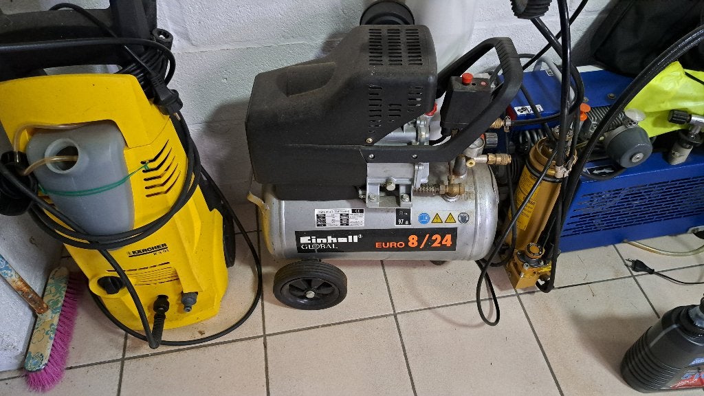 compressor 8 bar met haspel, Enlèvement, Comme neuf, 6 à 10 bars
