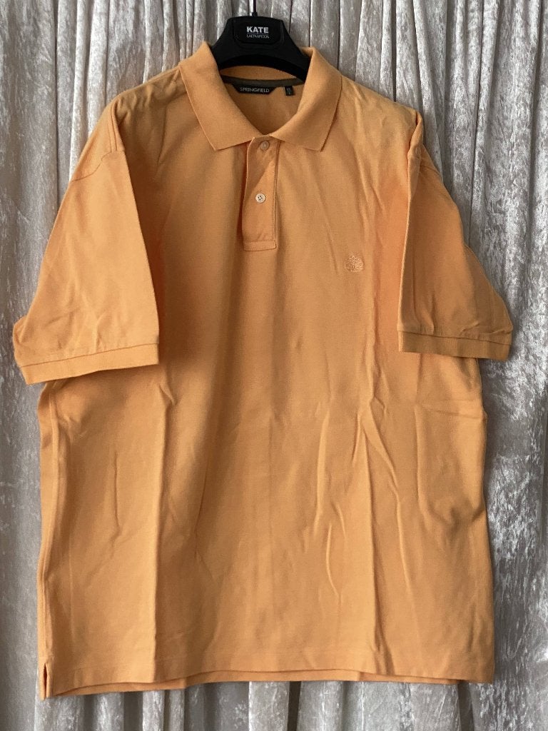Springfield polo homme XXL, Comme neuf, SPRINGFIELD., Orange, Enlèvement